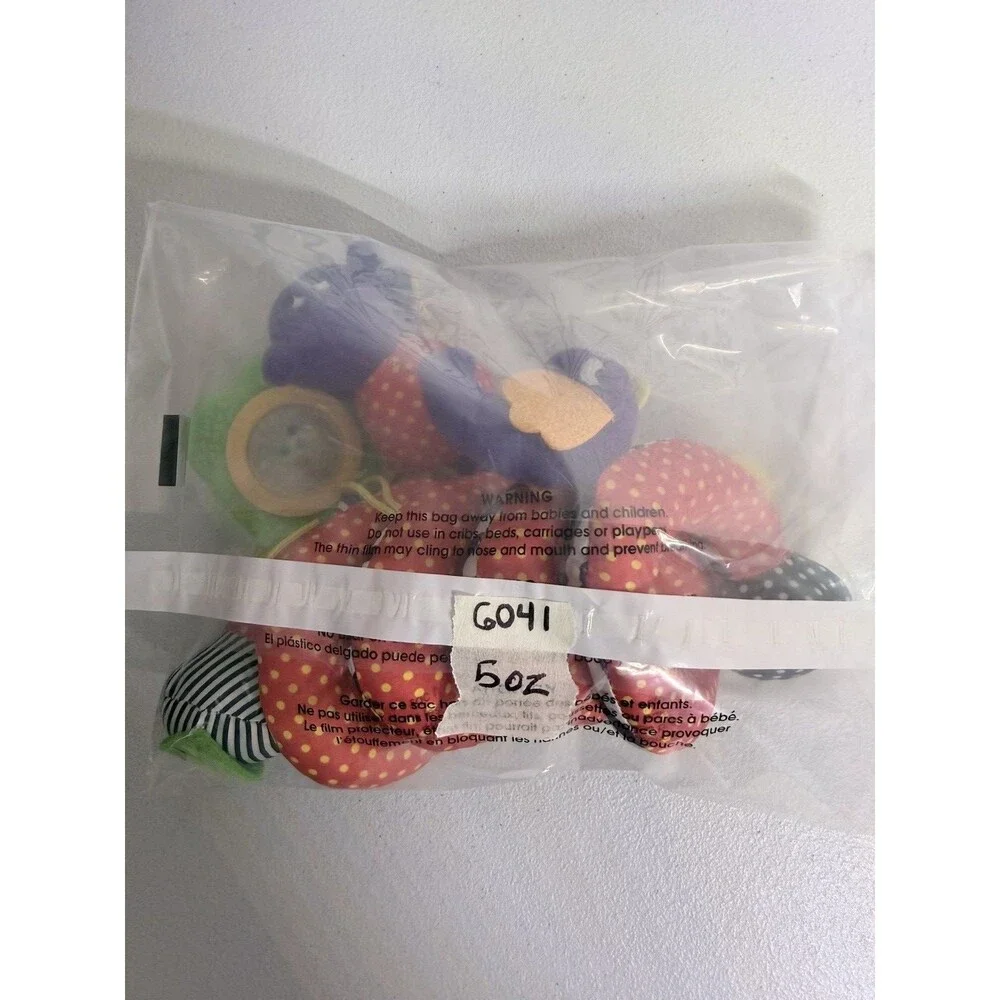 Mamas & Papas Multicolor Hanging Rattles Car Seat Wrap Hanger Baby Toy 6041
